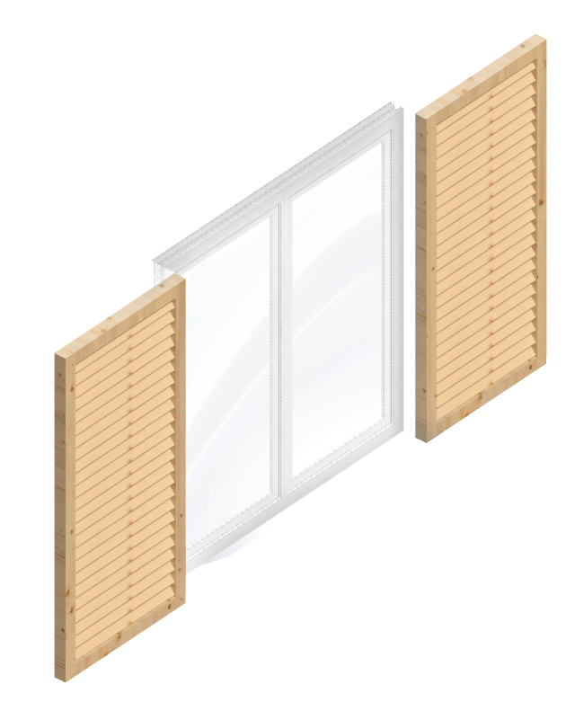 Shutter Panel - Architecture (821x821), Png Download