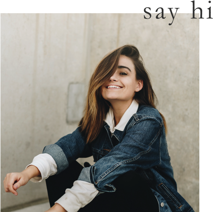 Say-hi - Girl (753x720), Png Download