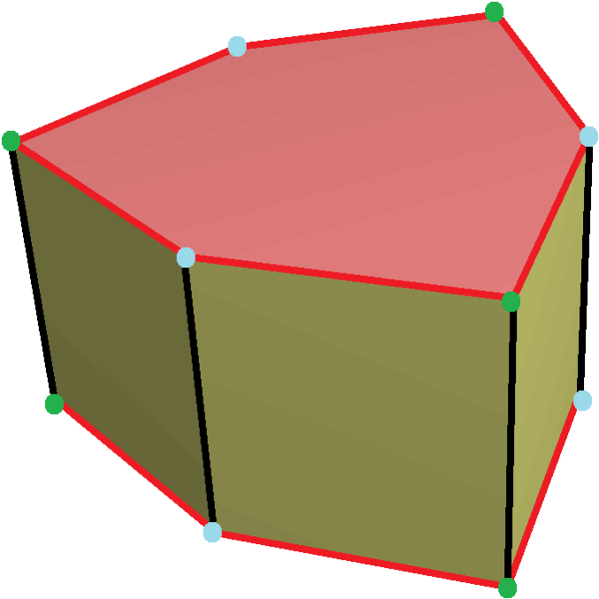 Isohedral Hexagon Prism - Box (720x727), Png Download