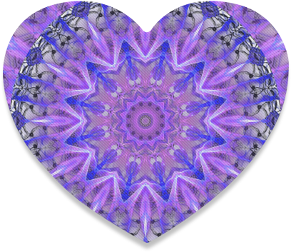 Abstract Plum Ice Crystal Palace Lattice Lace Heart - Heart (800x800), Png Download