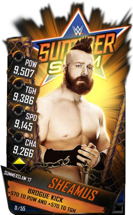 Sheamus S3 15 Summerslam17 - Wwe Supercard Jimmy Uso (456x720), Png Download
