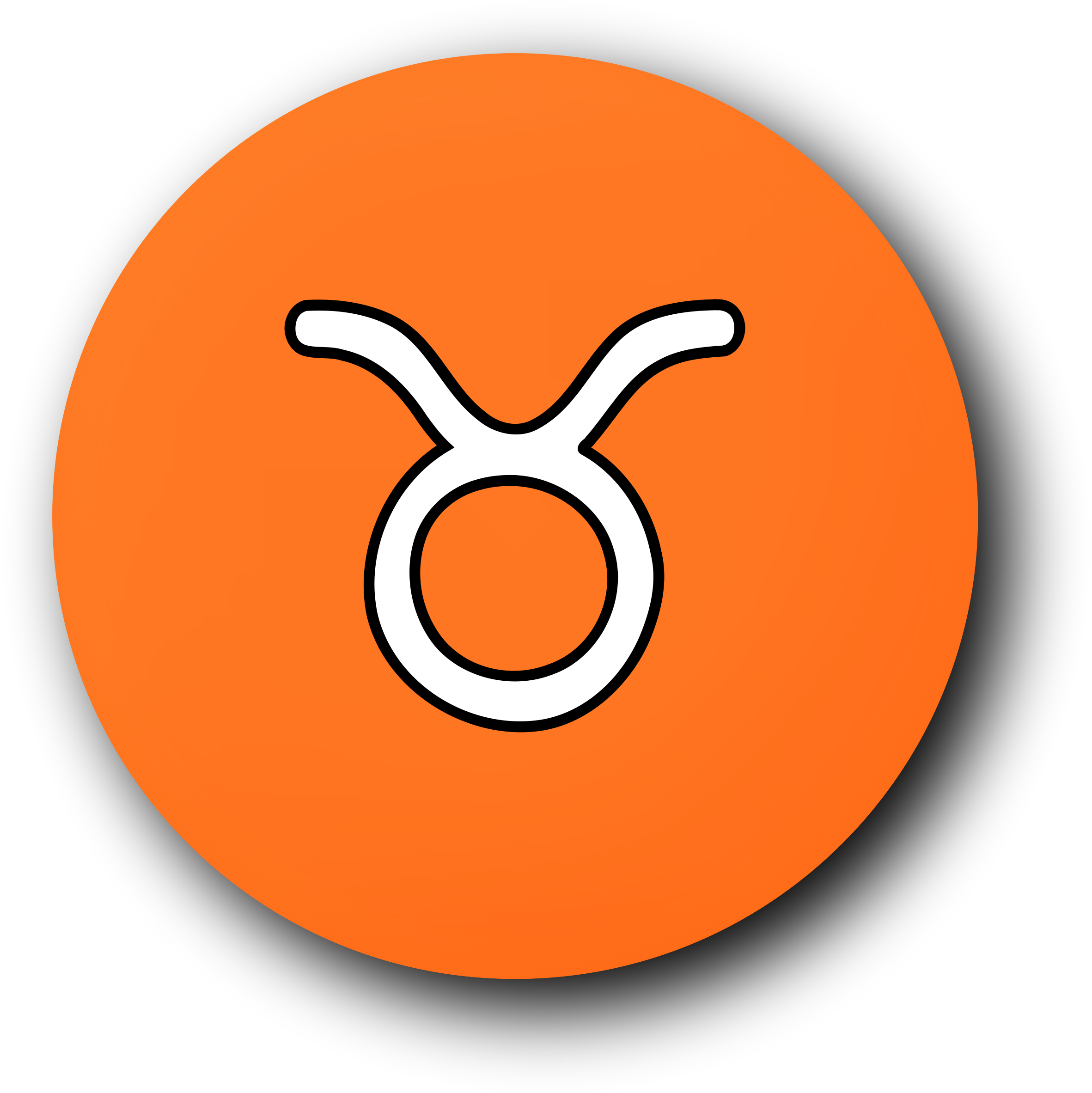 Taurus Clipart Taurus Sign - Taurus (2363x2365), Png Download