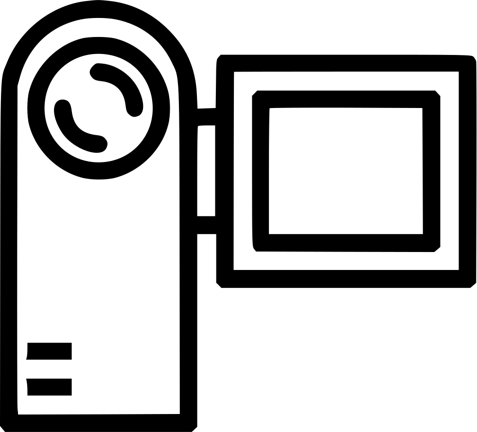 Digital Video Camera Front View Comments (981x888), Png Download