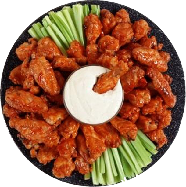 Buffalo Wings Recipe (610x612), Png Download