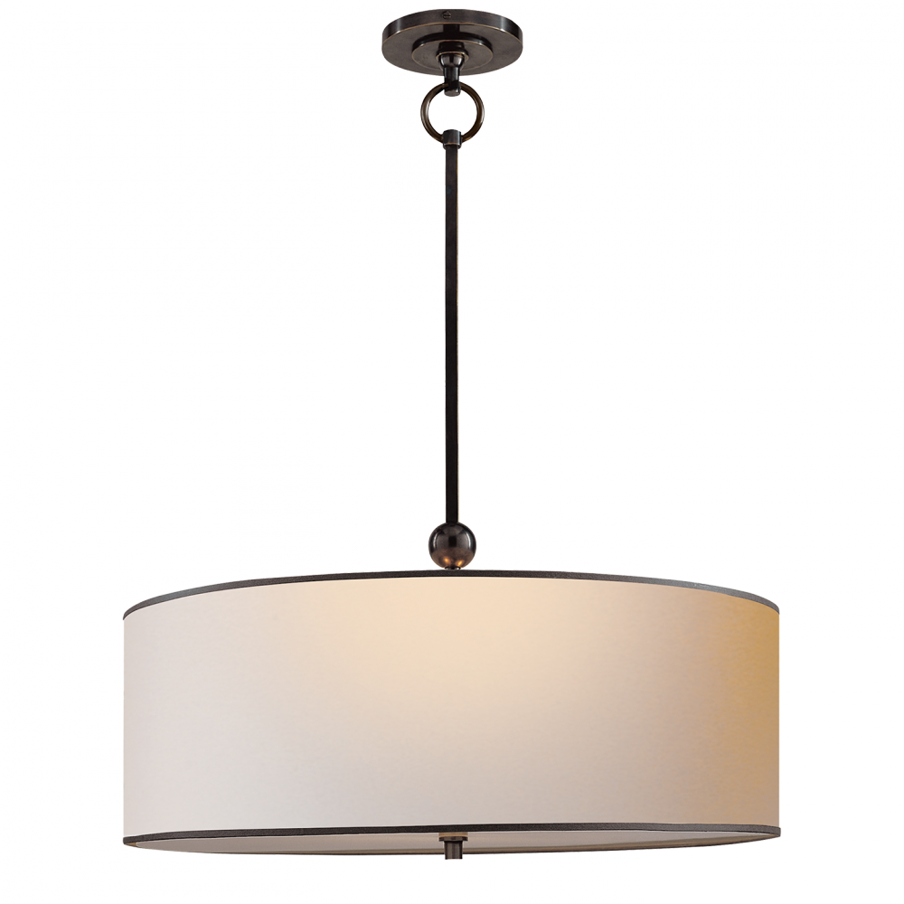 Reed Hanging Shade In Bronze With Natural Paper - Hanging Lights (1000x1000), Png Download
