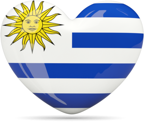 Uruguay Flag, Flag Icon, Flags Of The World, Png Format, - Uruguay Flag In A Heart (640x480), Png Download