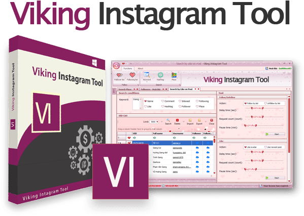 Intagrambannth ] - Viking Facebook Tools (730x498), Png Download