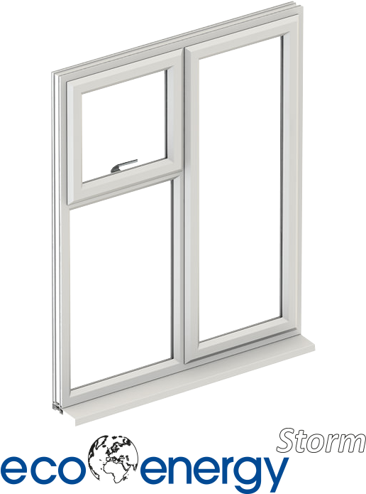 Incredible Pvc Double Glazed Windows Stratton Glass - Sash Window (555x730), Png Download