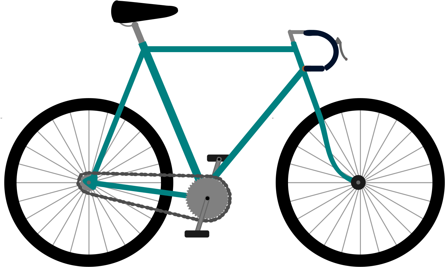 This Free Icons Png Design Of Fixed Gear Bicycle (2400x3394), Png Download