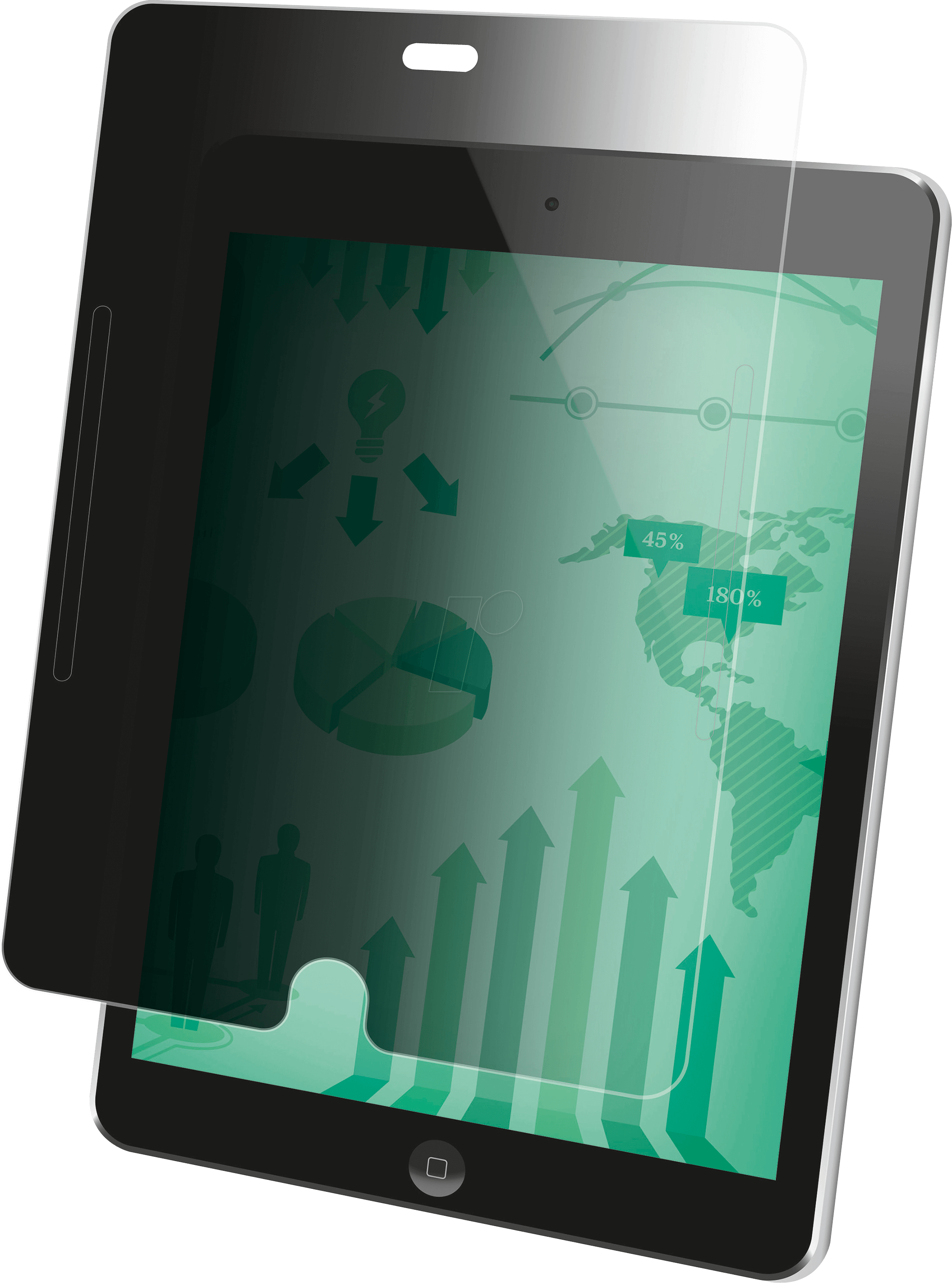 Pftap001 Privacy Filter For Ipad Air 1/2 Pro - Tablet Computer (2226x2999), Png Download