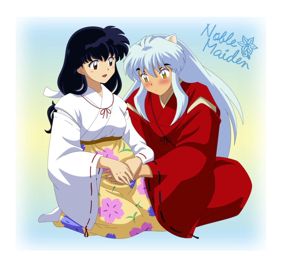 Inuyasha Drawing Child - Inuyasha X Kagome (900x854), Png Download