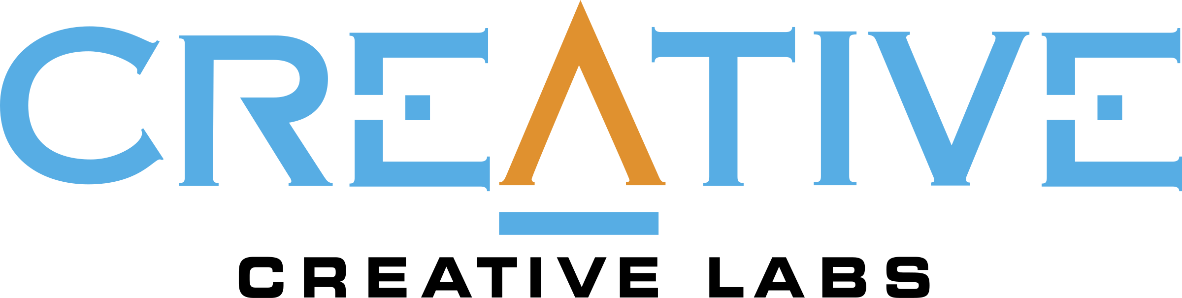 Creative Labs 1 Logo Png Transparent - Creative Labs Logo Png (2400x605), Png Download