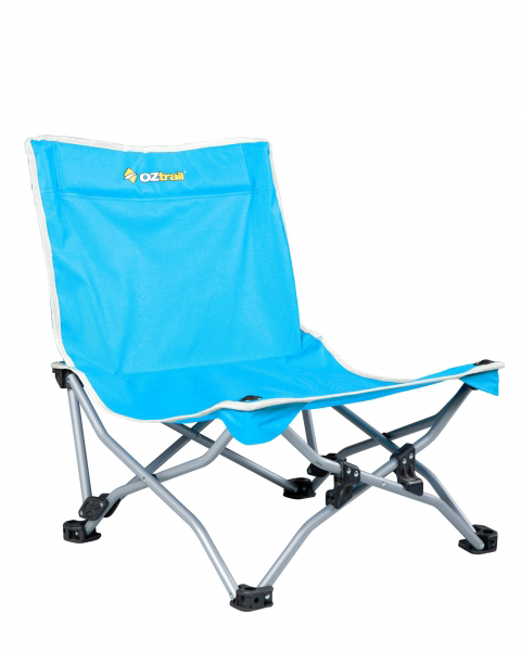 Oztrail Beachside Recliner Beach Chair Blue - Beachside Recliner Beach Chair (600x600), Png Download