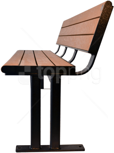 Free Png Park Bench Png Png Image With Transparent - Park Bench Side View Png (850x525), Png Download