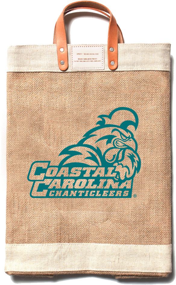 Coastal Carolina University Chants Apolis Market Bag - Minimalist Design Recycle Bag (1000x1333), Png Download