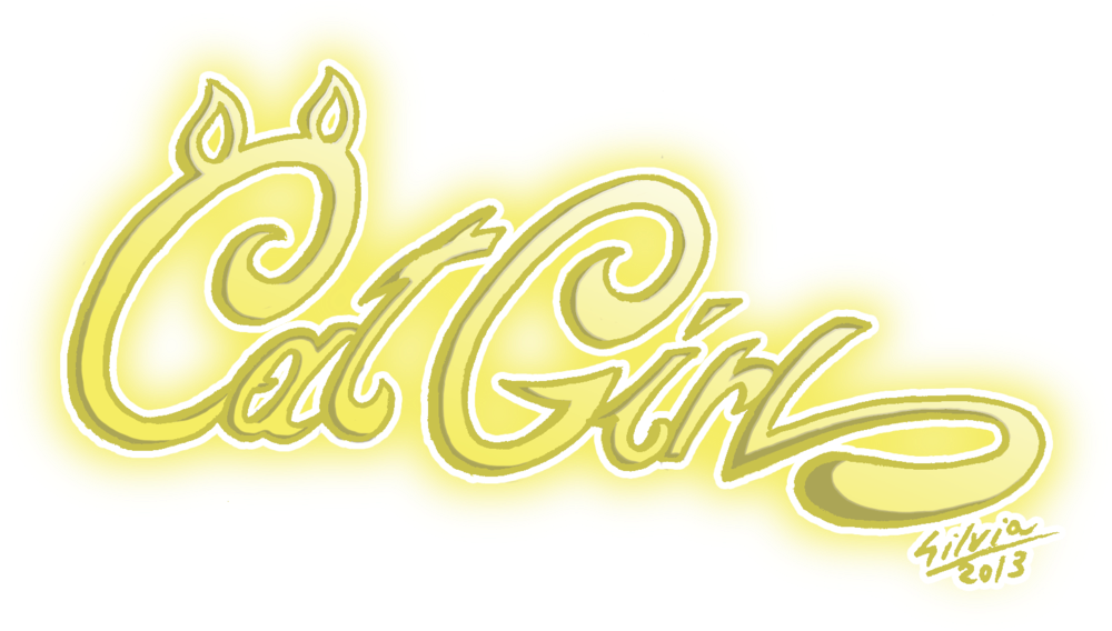 Cat Girl Logo - Calligraphy (1024x598), Png Download