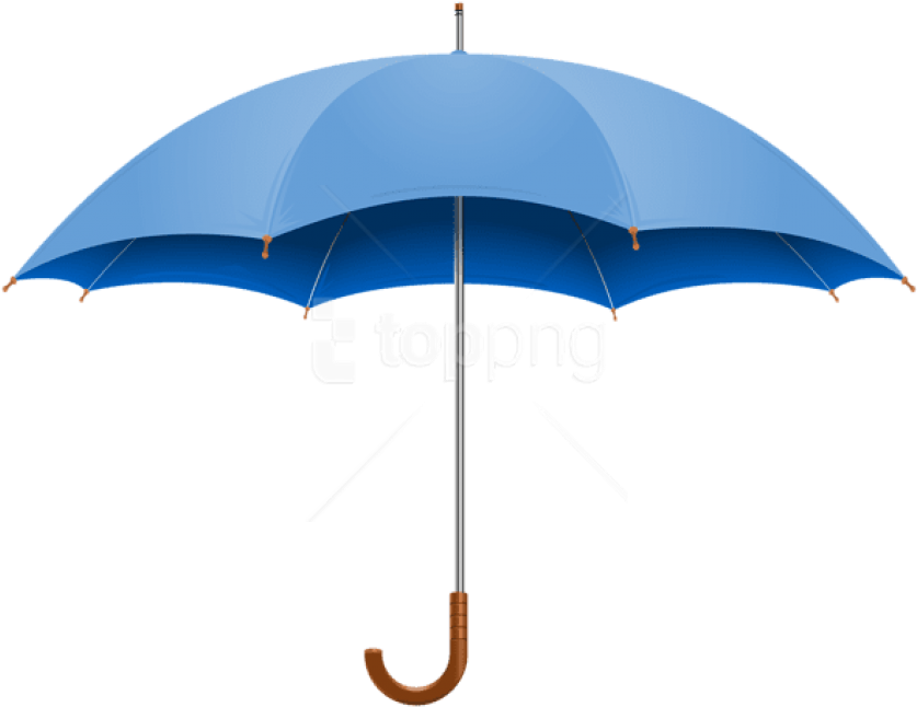 Free Png Download Blue Open Umbrella Clipart Png Photo - Open Umbrella Png (850x655), Png Download