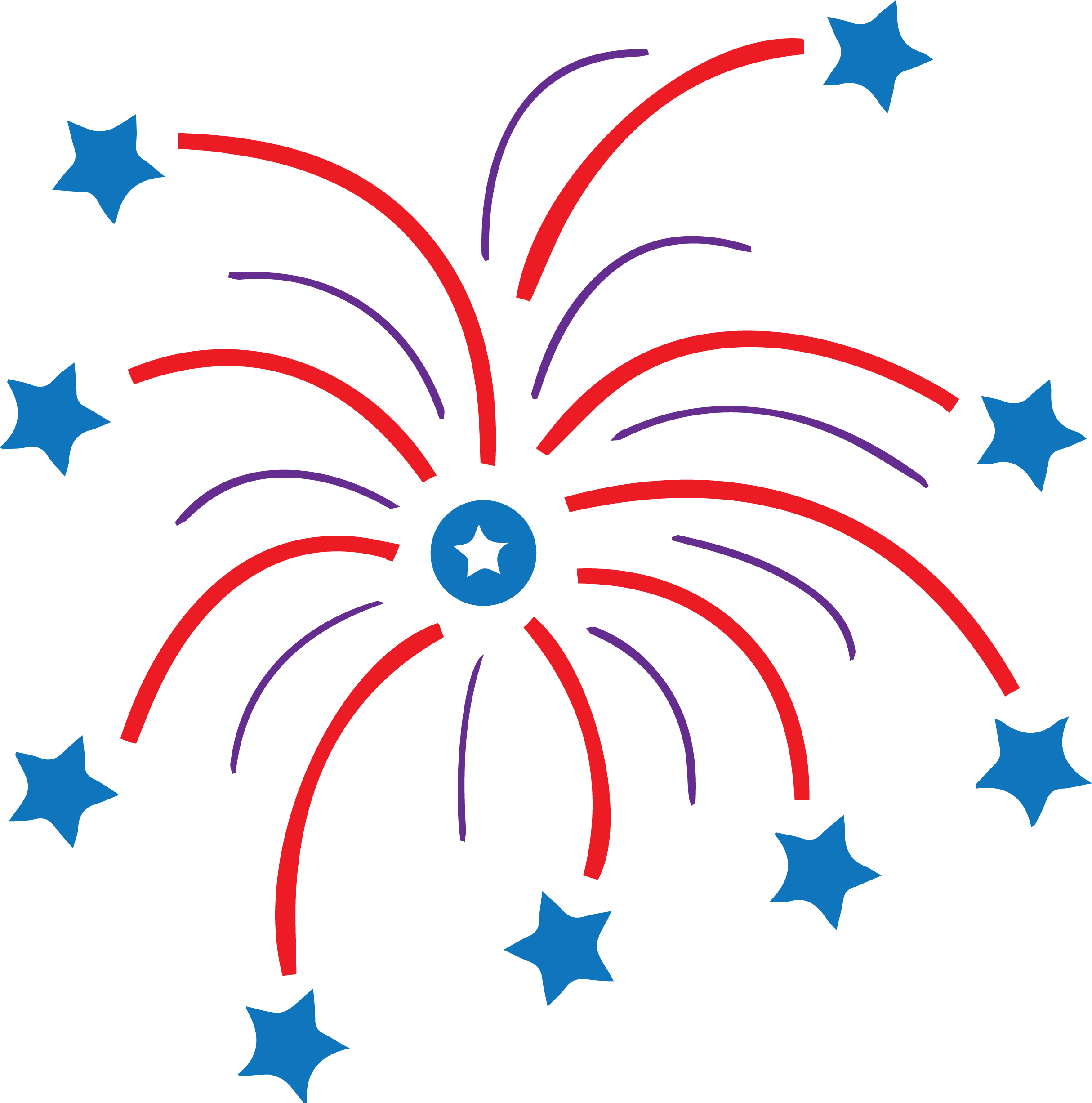 Fireworks - Meri Meri Star Garland (2429x2453), Png Download