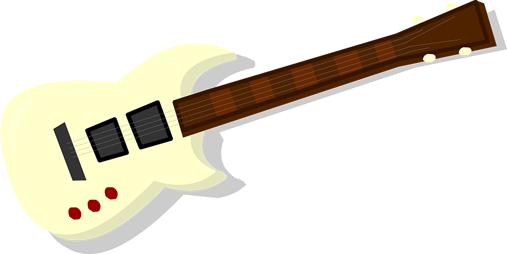 Guitarra Png (1000x501), Png Download
