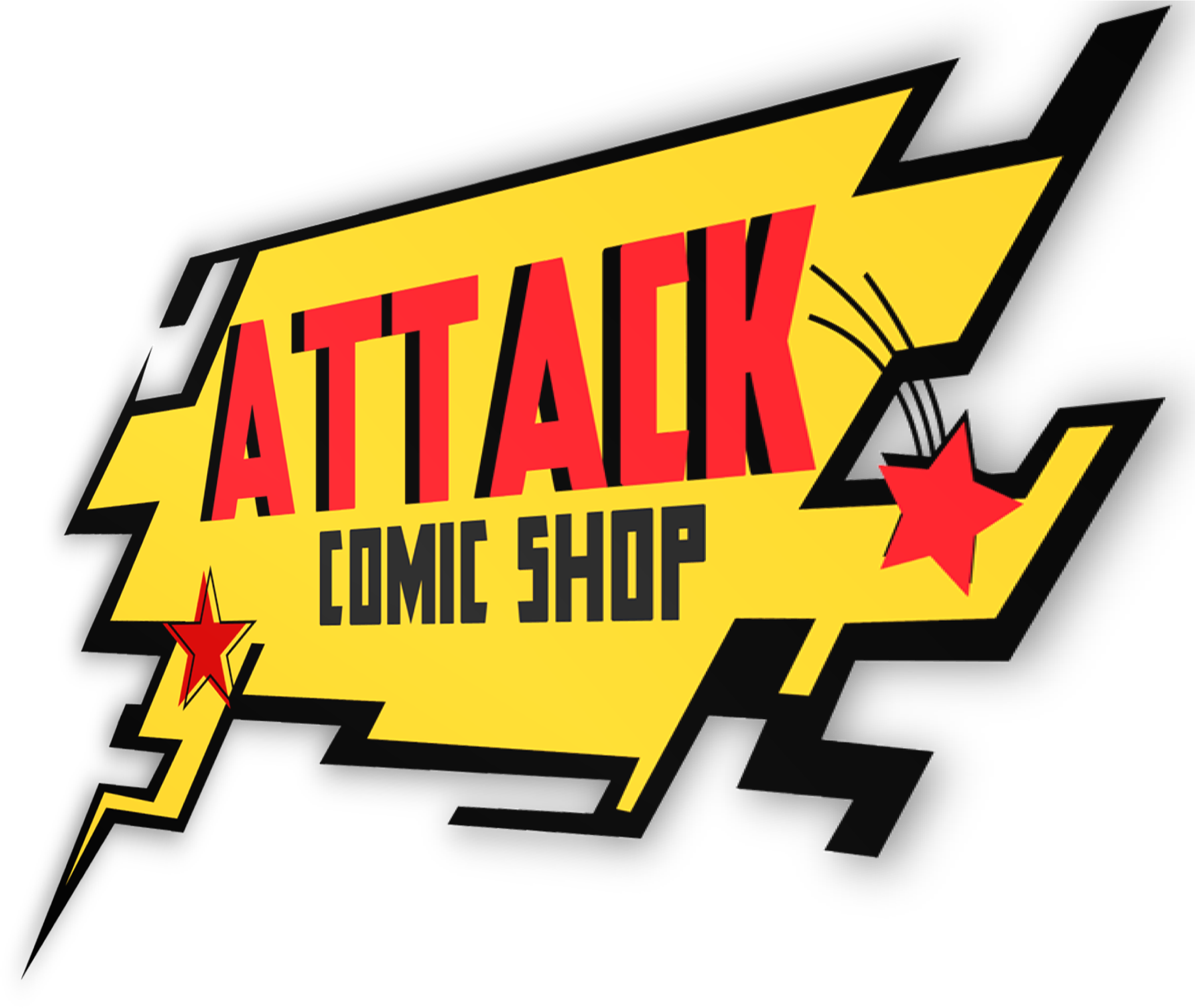 Attack Comic Shop - Graphic Design (2450x2100), Png Download