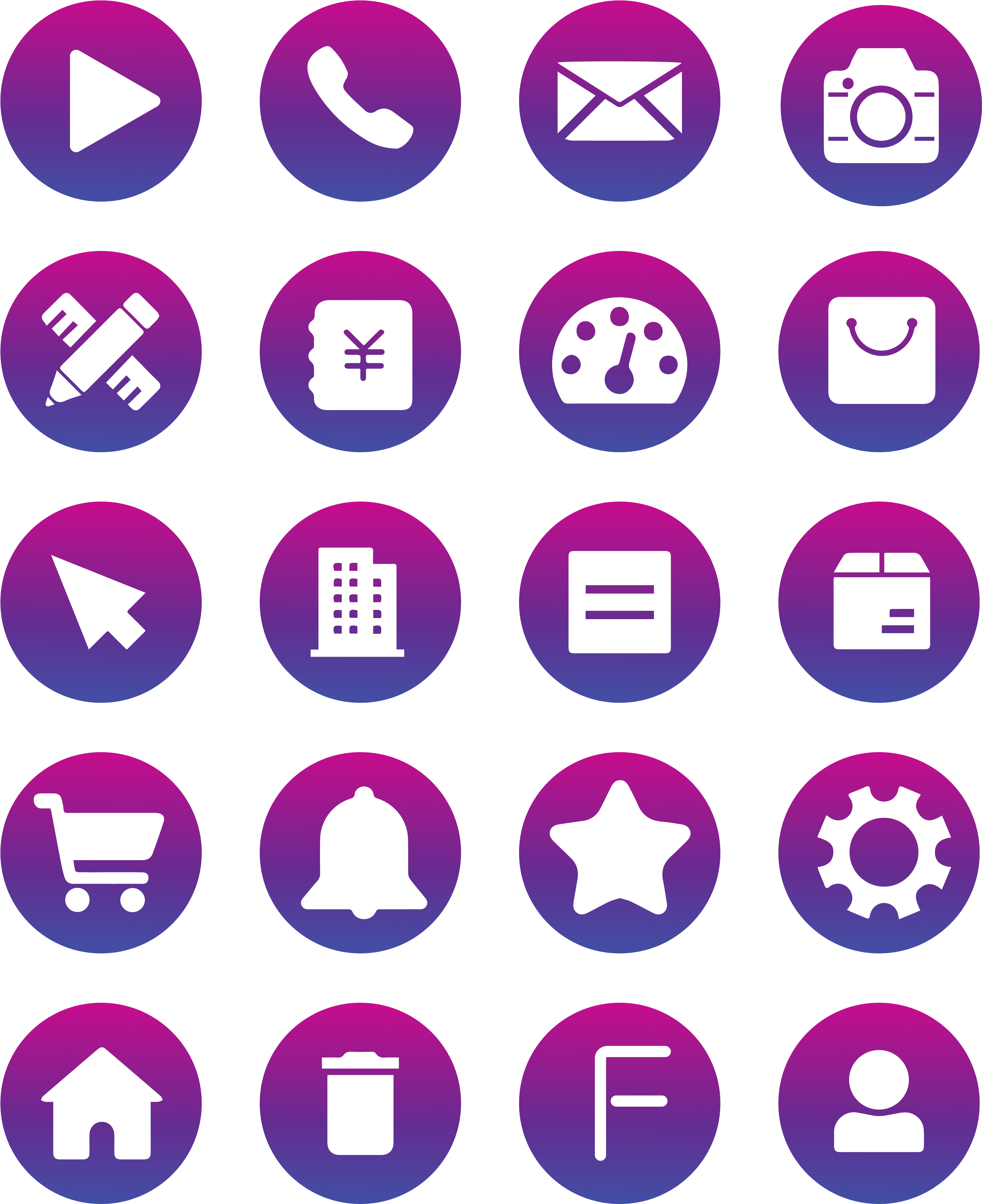 Ícone Estético Ícone De Telefone Móvel Gradiente Png - Spice Jar Printable Labels (4267x5705), Png Download