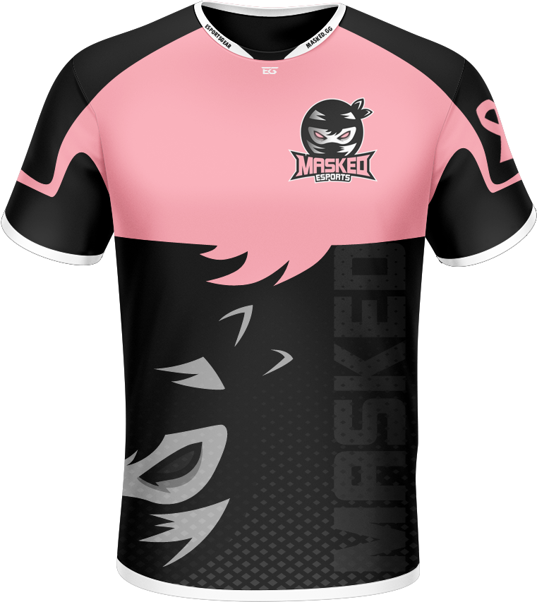 Masked Esports [breast Cancer Awareness] Jersey - Active Shirt (1024x1024), Png Download
