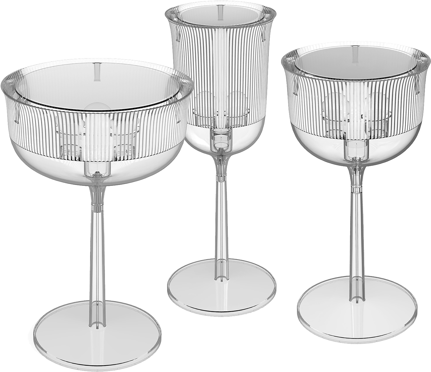 04 Qeeboo Goblets Table Lamp Medium By Stefano - Champagne Stemware (2048x2048), Png Download