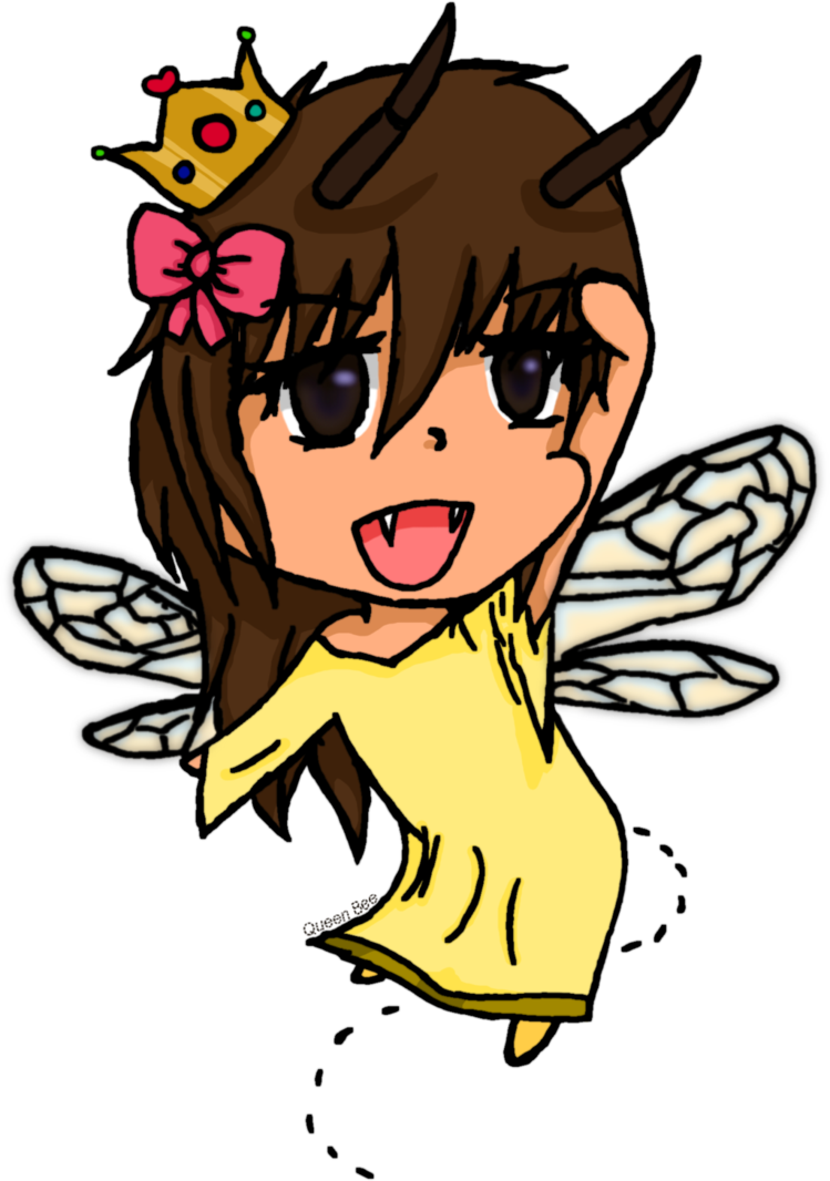 Queen Bee Chibi By Rainofdragon - Cartoon (749x1066), Png Download