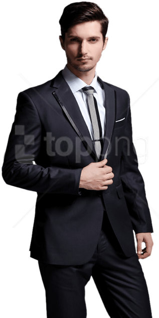 Black Suit Png - Men With Black Suit Png (480x668), Png Download