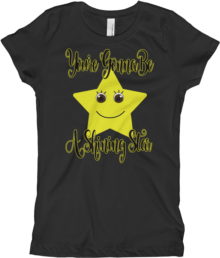 Shining Star Girl's - T-shirt (1000x1000), Png Download