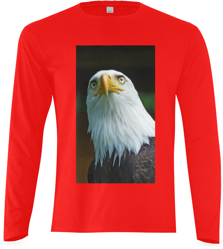 American Bald Eagle Head 001 03 Sunny Men's T Shirt - Bald Eagle (1000x1000), Png Download