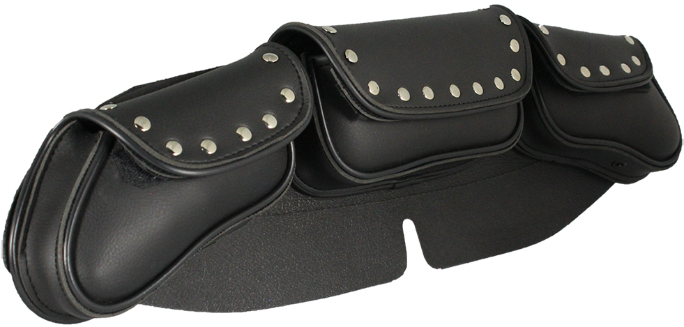 Chrome Stud Windshield Bag - Strap (1000x1000), Png Download