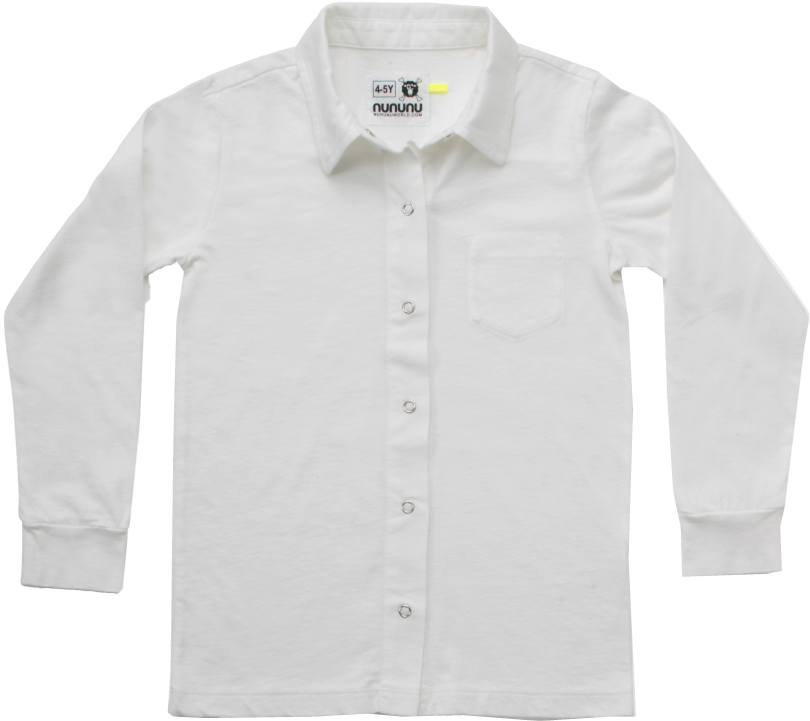 Nununu Button Shirt - Long-sleeved T-shirt (960x720), Png Download