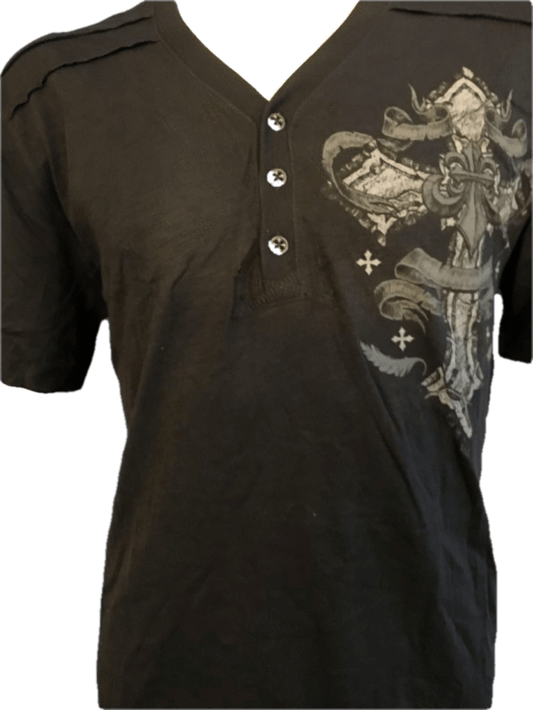 Affliction Fast Lane Mens Button Up - Blouse (768x1024), Png Download