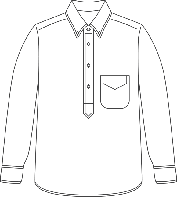 Gitman Vintage Made To Order The Right - Long-sleeved T-shirt (580x644), Png Download