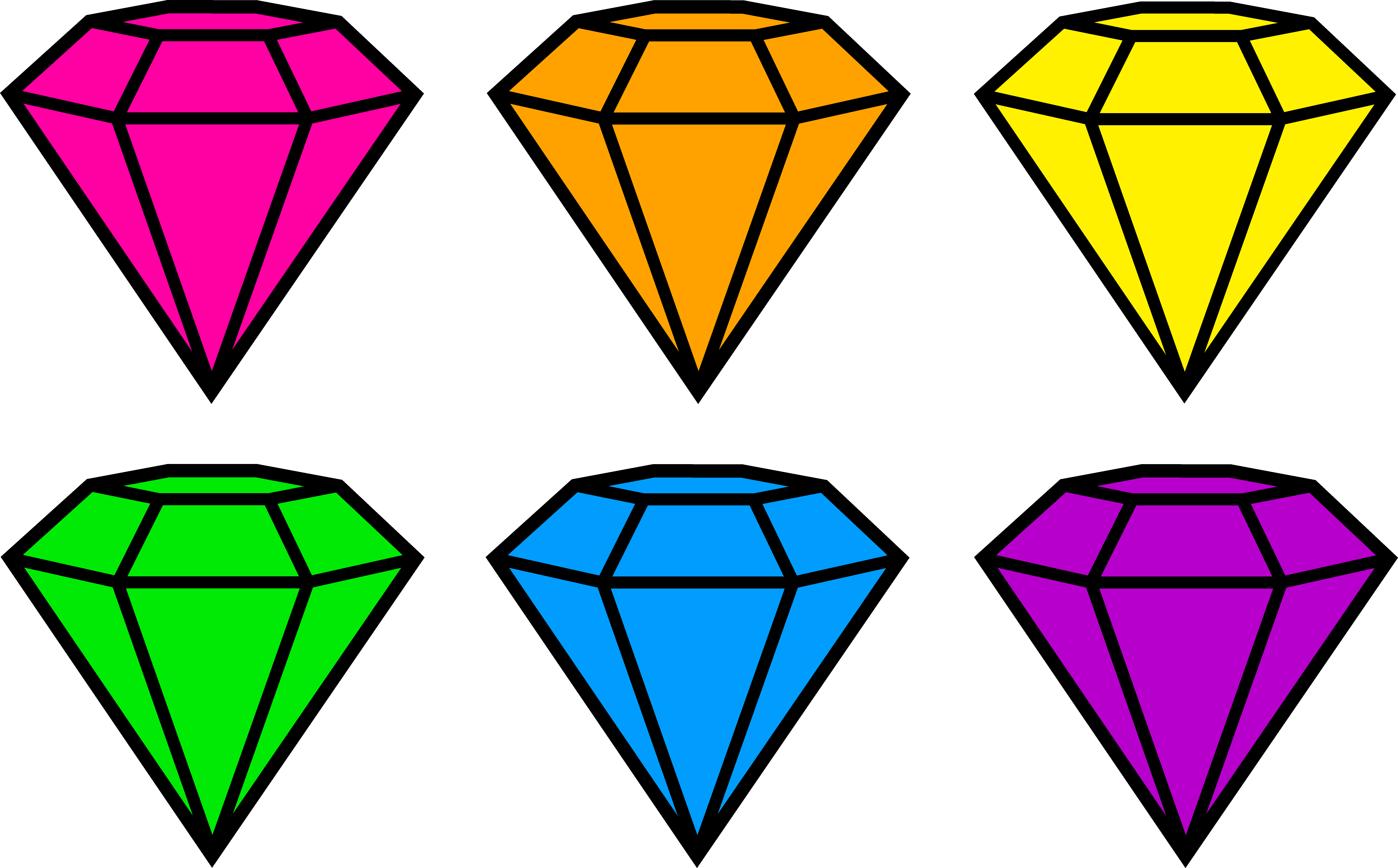 Purple Diamond Clip Art - Diamond Clipart (8673x5386), Png Download