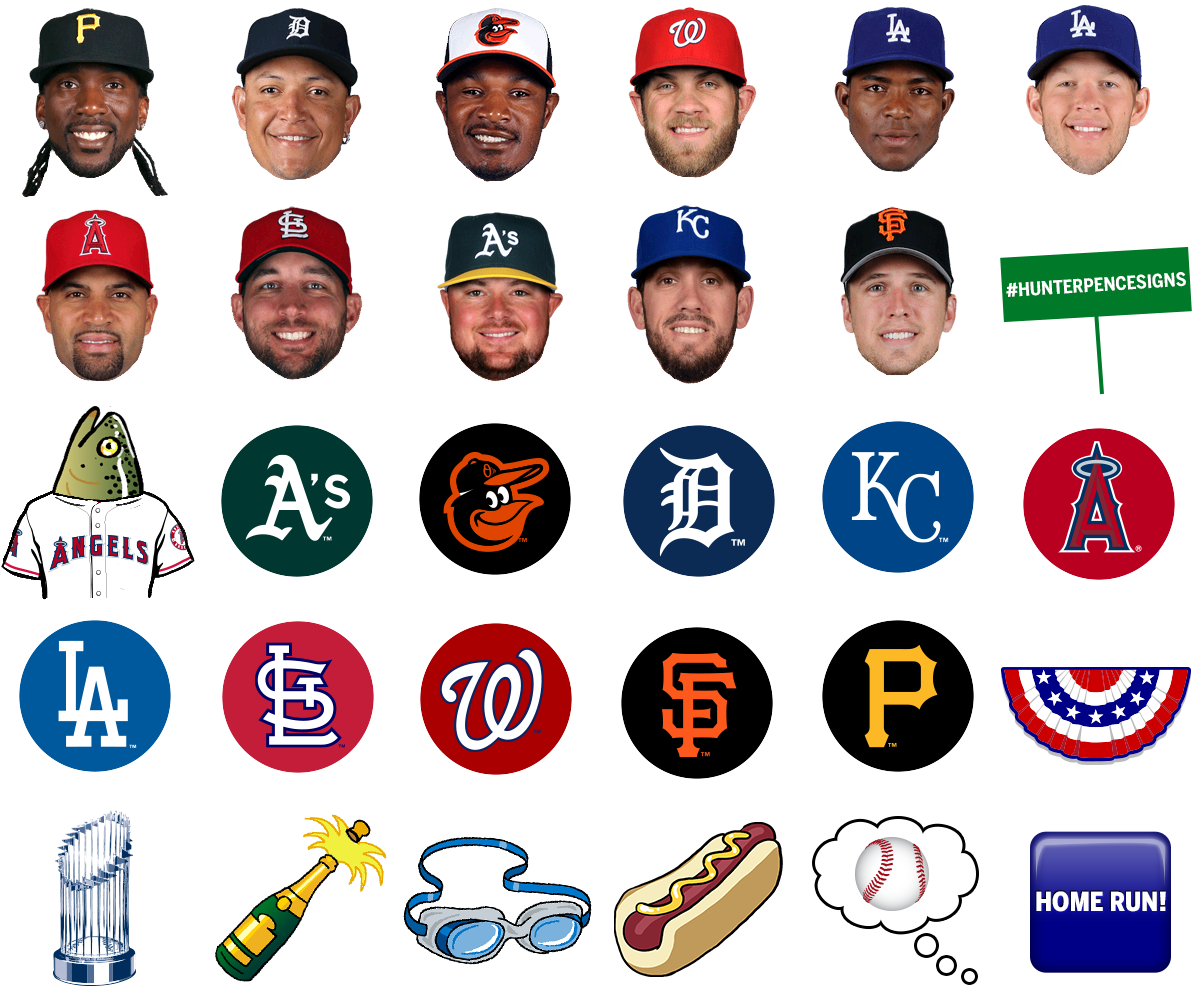 Yvonne Carrasco Mlb Emoji Keyboard (1200x1000), Png Download