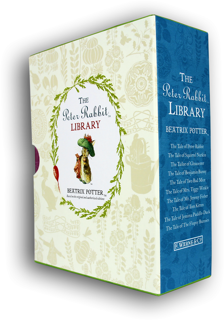 Beatrix Potter Peter Rabbit Library Coloured Jackets - Book Cover (1200x1200), Png Download