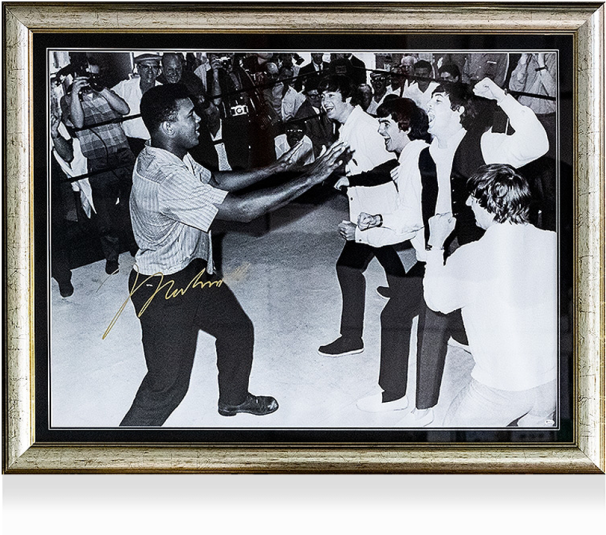 Zoom - Muhammad Ali Vs Beatles (650x665), Png Download