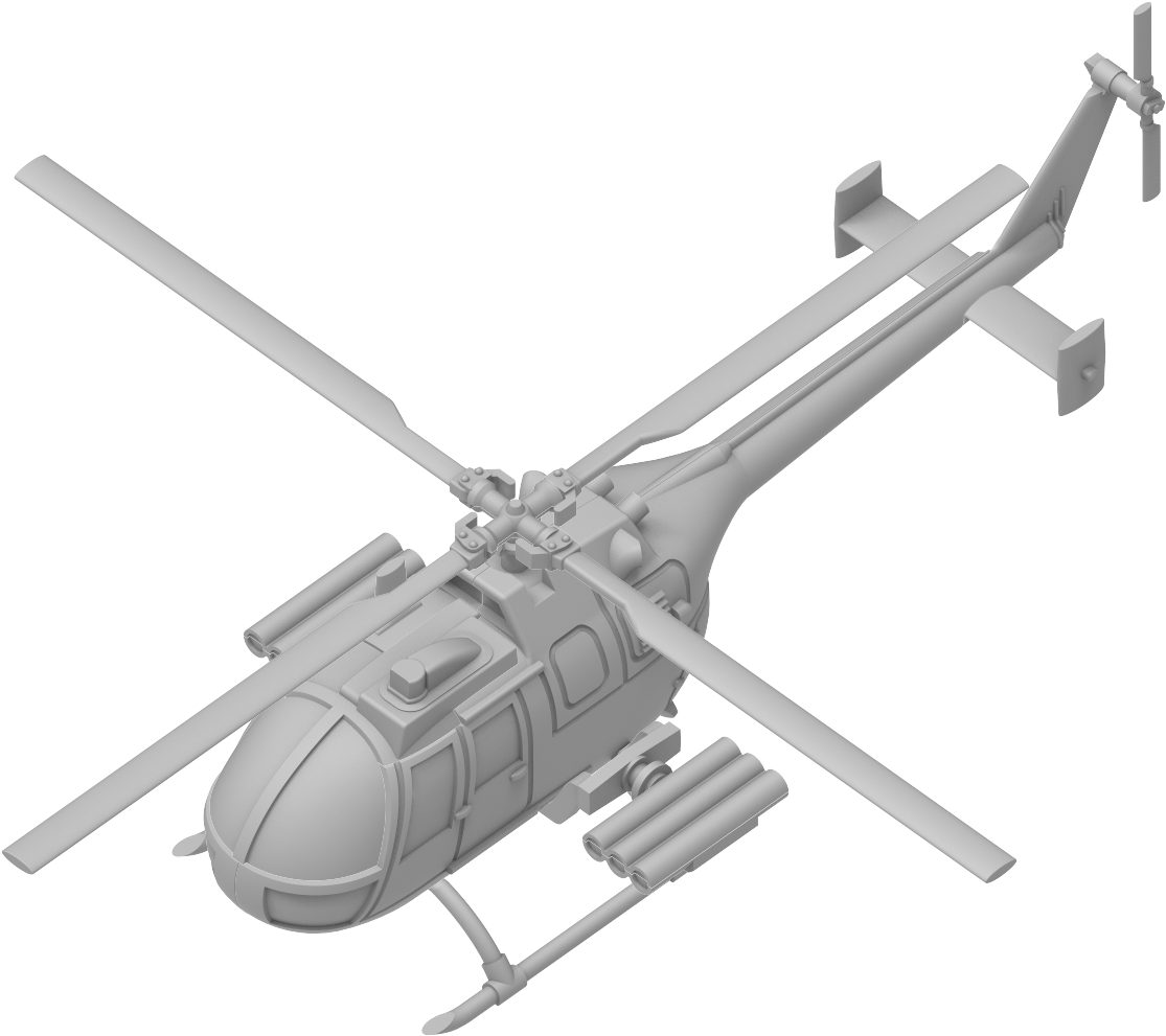 German Pah Helicopter Expansion - Helicopter Rotor (1194x1047), Png Download