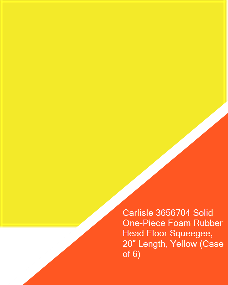 Carlisle 3656704 Solid One-piece Foam Rubber Head Floor - Orange (735x1100), Png Download