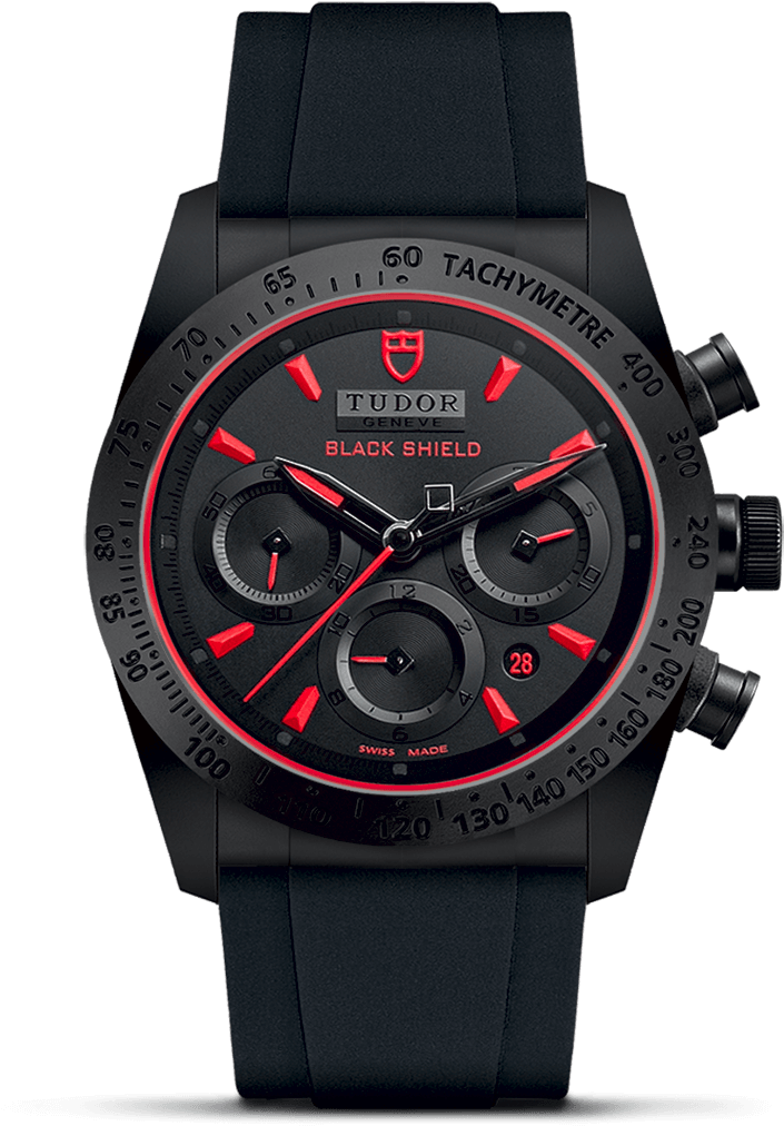 Black Rubber Strap - Tudor Fastrider Black Shield (900x1200), Png Download