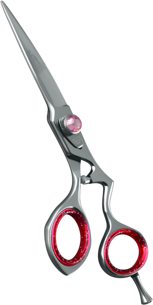 Professional Samurai Right Hand Non Swivel Stainless - Scissors (600x1085), Png Download