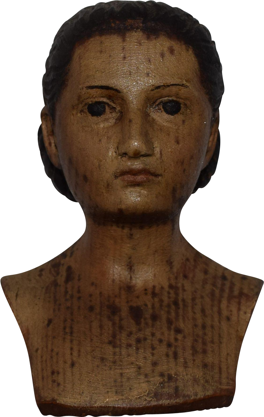 Early Carved Wooden Head From Joan-lynetteantiquedolls - Bust (1770x1770), Png Download
