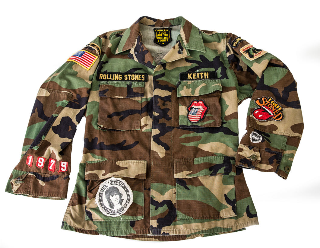 Rolling Stones Camo Jacket By Madeworn - Military Uniform (1060x1060), Png Download