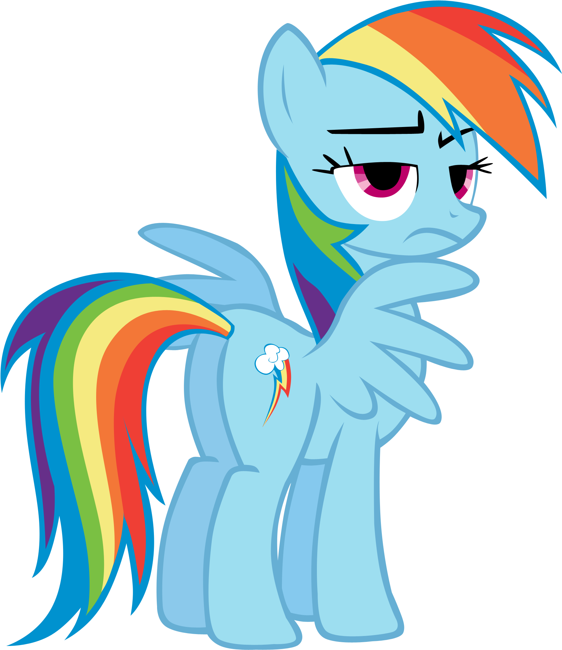 Alto Sax Over Here - Rainbow Dash Pony Butt (1800x2083), Png Download