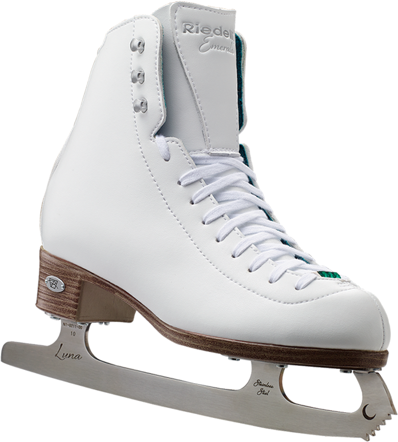 Riedell 19 Emerald, Kids Recreational Figure Ice Skates, - Figure Skates (1000x1000), Png Download