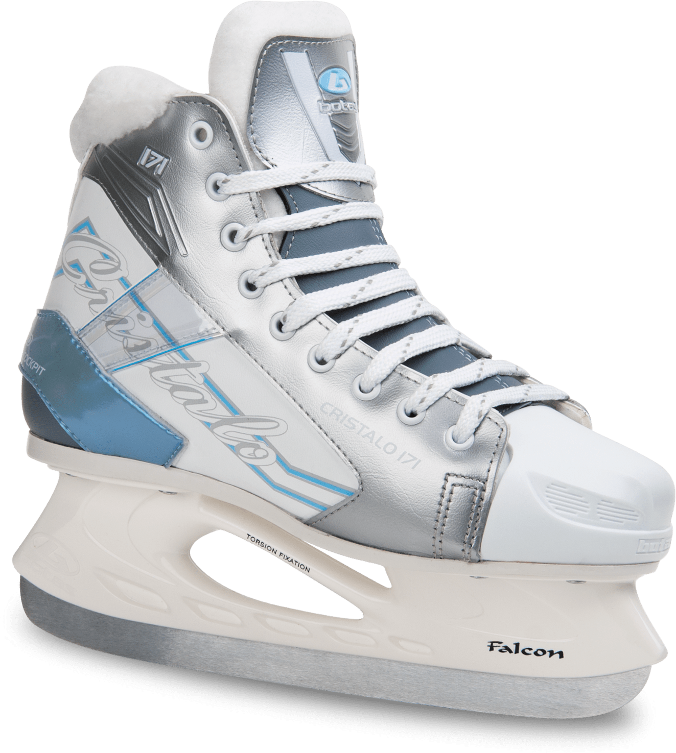 Botas Women's Ice Skates Cristalo 171 Lady White - Ice Skate (2000x2000), Png Download