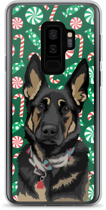 Christmas Candy Samsung Case - Norwegian Elkhound (900x900), Png Download