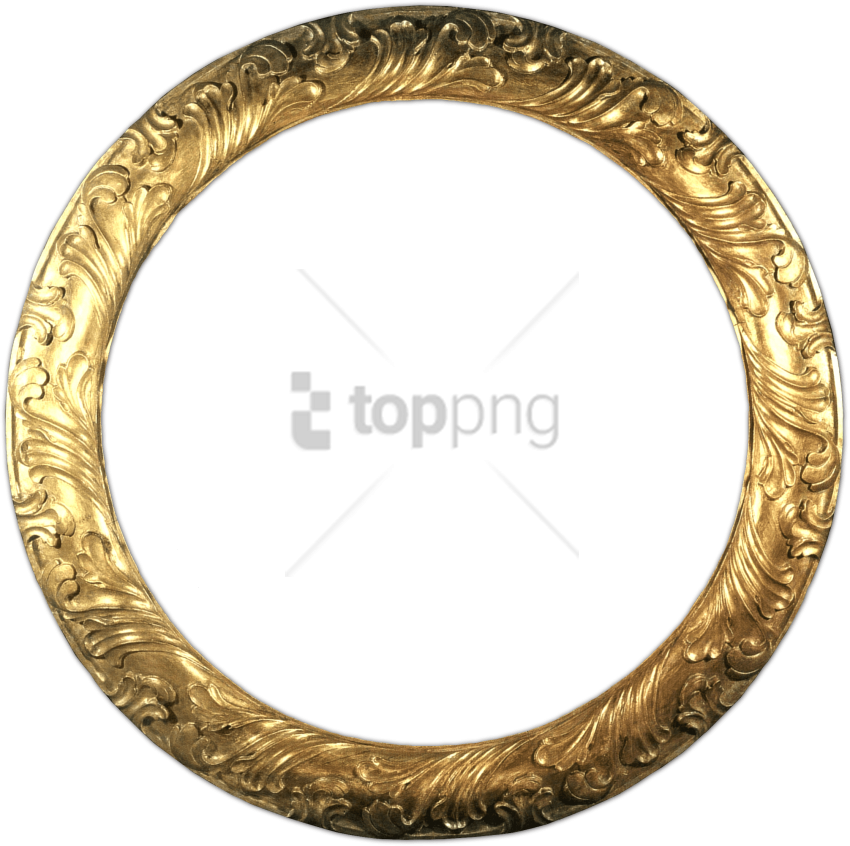 Free Png Gold Circle Frame Png Png Image With Transparent - Silver Circle Frame Png (850x846), Png Download